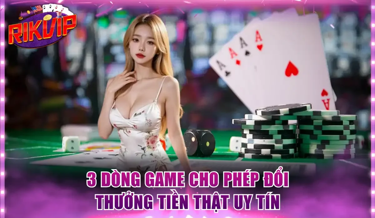 3 dòng game cho phép đổi thưởng tiền thật uy tín