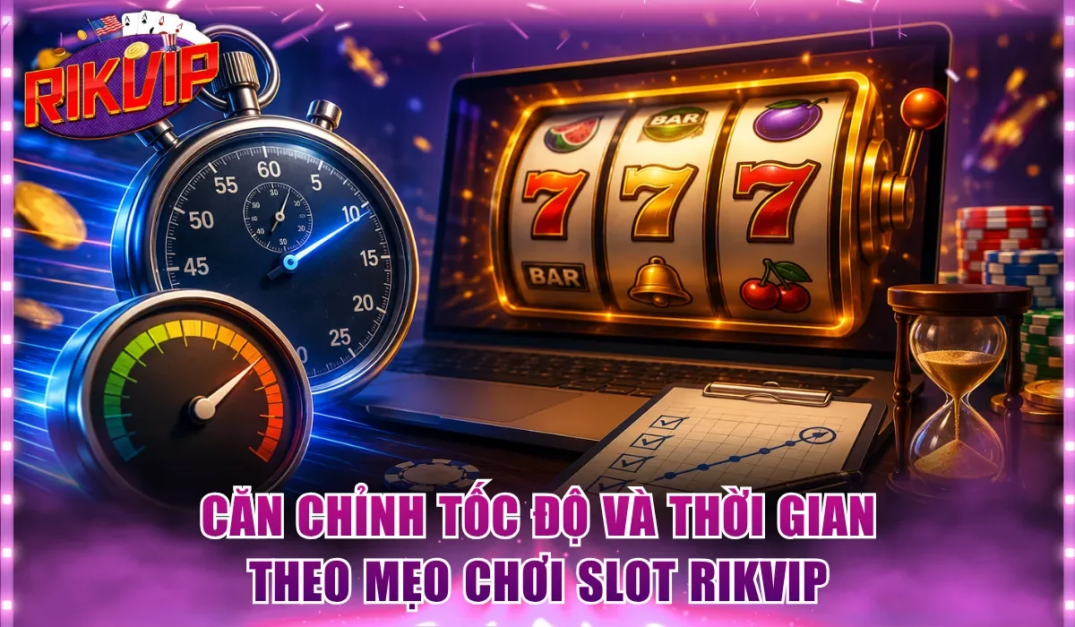 Căn chỉnh tốc độ và thời gian theo mẹo chơi slot Rikvip
