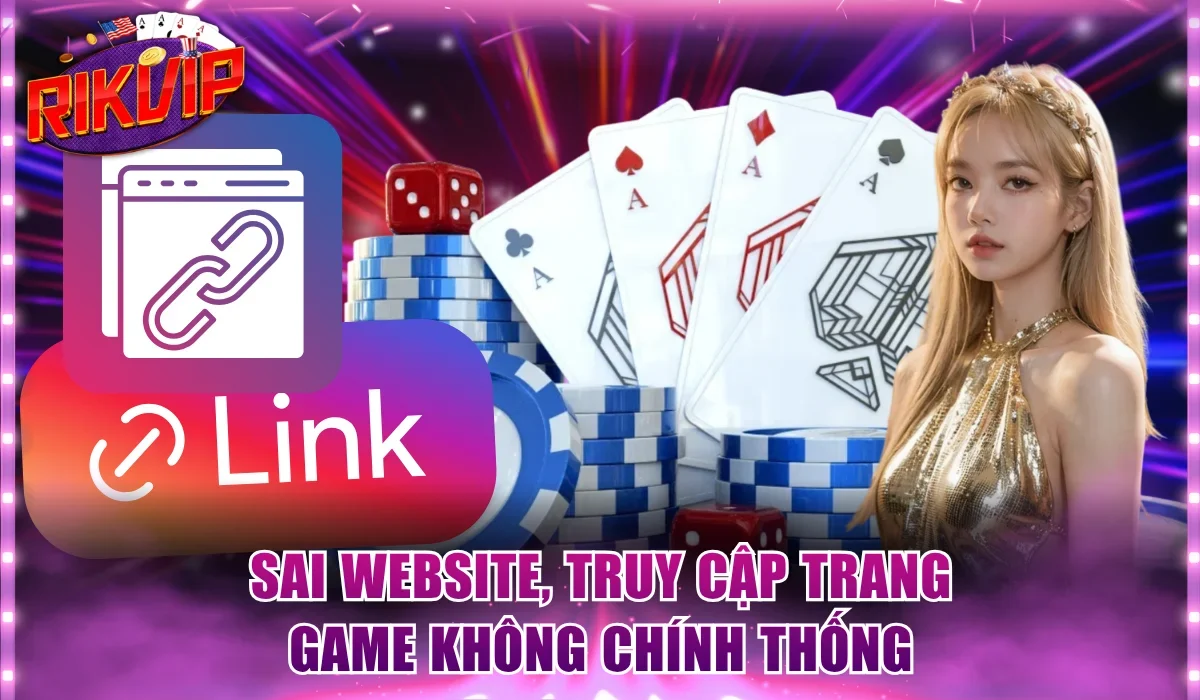 Sai website, truy cập trang game không chính thống